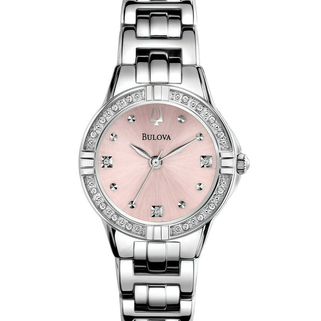 Sale Bulova 26mm Pink Dial Watch